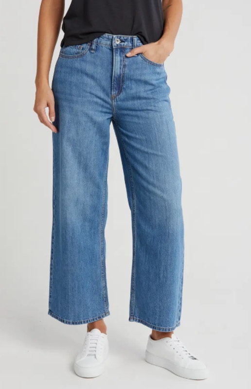 Rag & Bone Lori Mid-Rise Crop Medium Wash Jeans Women's Sz 26